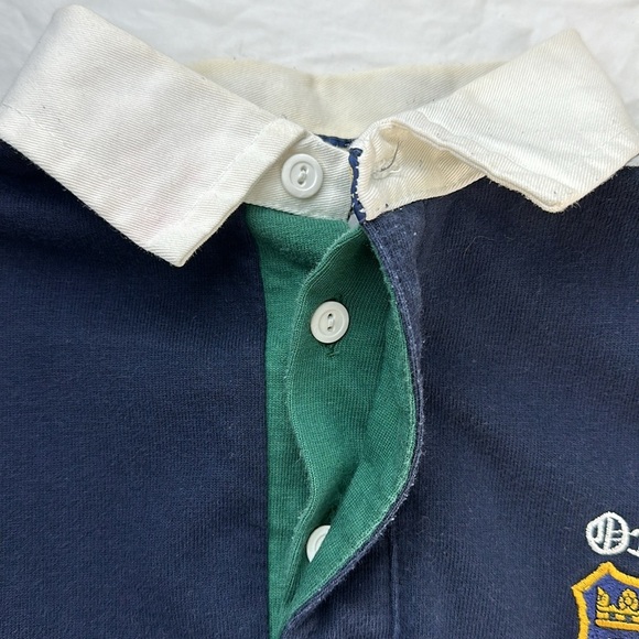 Oxford University Navy and Green Rugby Shirt - Picture 6 of 9